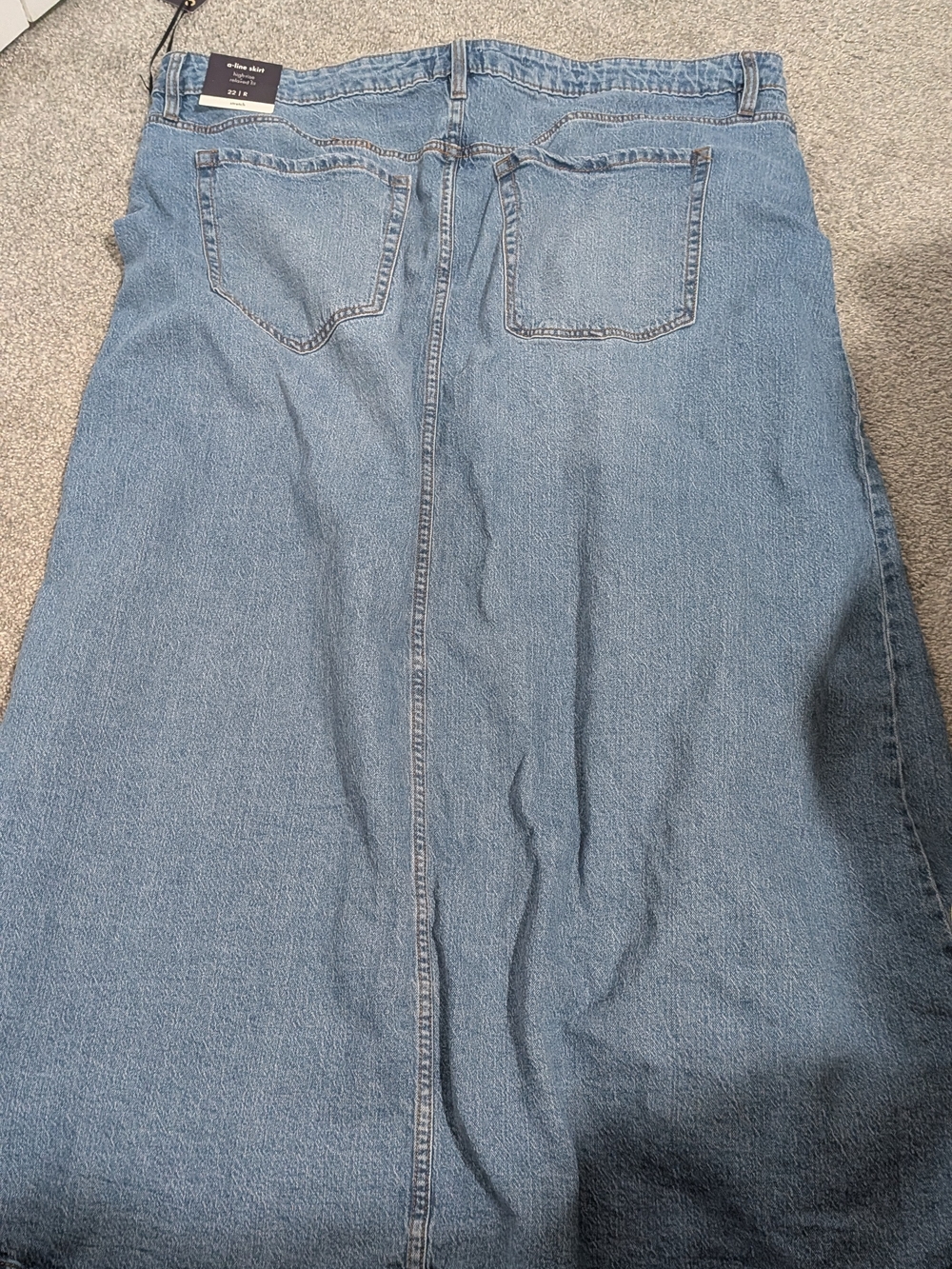 GAP Women's A-Line Denim Skirt - Light Blue